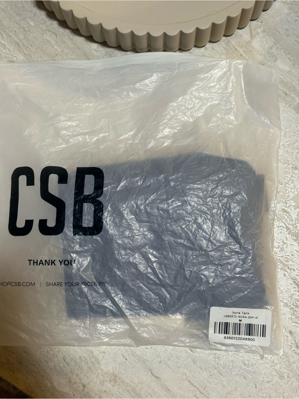 NWT CSB CROP SHOP BOUTIQUE Serenity Longline Nora Tank - Espresso - Size medium - Picture 7 of 8